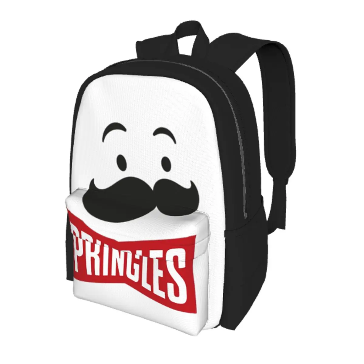 

Potato Crisps Chips Pringles Print Student Backpack School Bag Hiking Travel Daypack for Men Women Bookbag Shoulder Bags