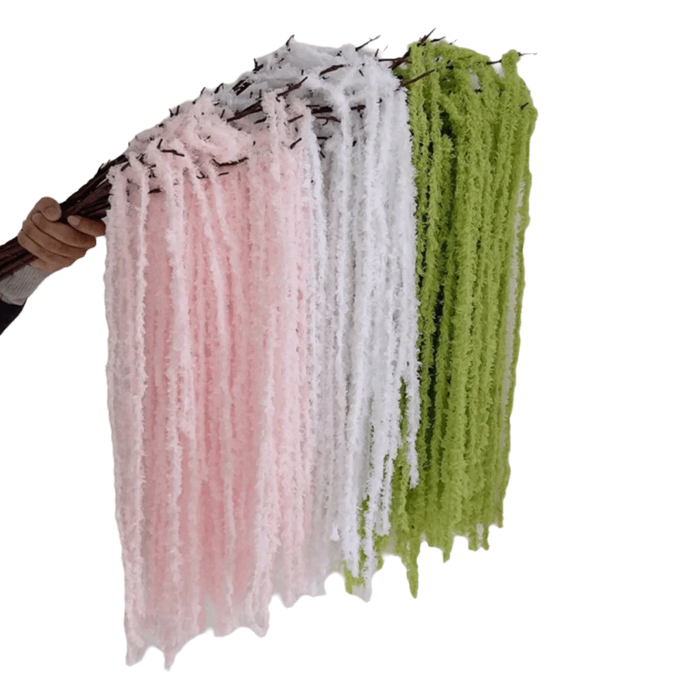 متعدد الألوان أمارانثوس نبات صناعي معلق غزل زخرفة معلقة شرابة طويلة زهرة اكسسوارات صور الدعائم #3