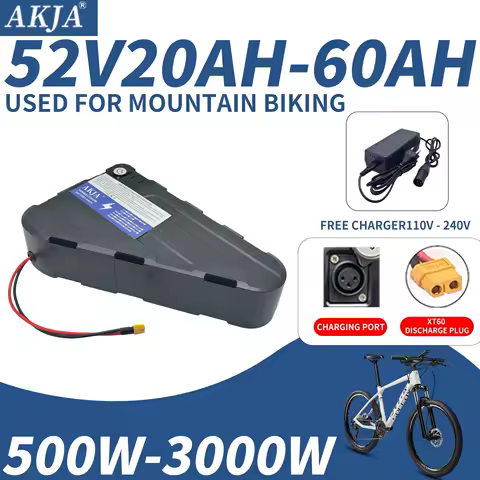 Spot triangle battery pack 52V 20AH-60AH modified mountain bike battery pack triangle frame lithium battery pack