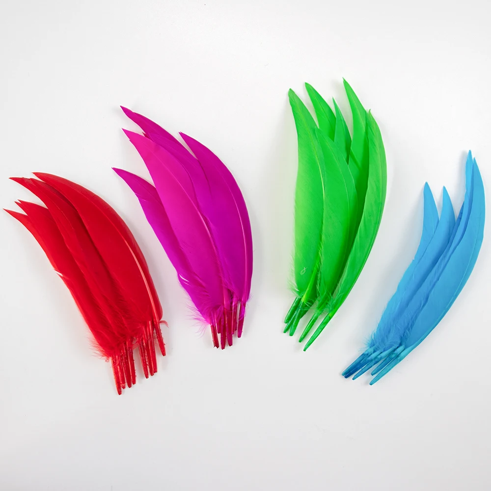 50PCS Natural Chicken Rooster feathers 8-12cm Multicolors Plumas Decoration for Costume Jewelry Making Decoration feathers