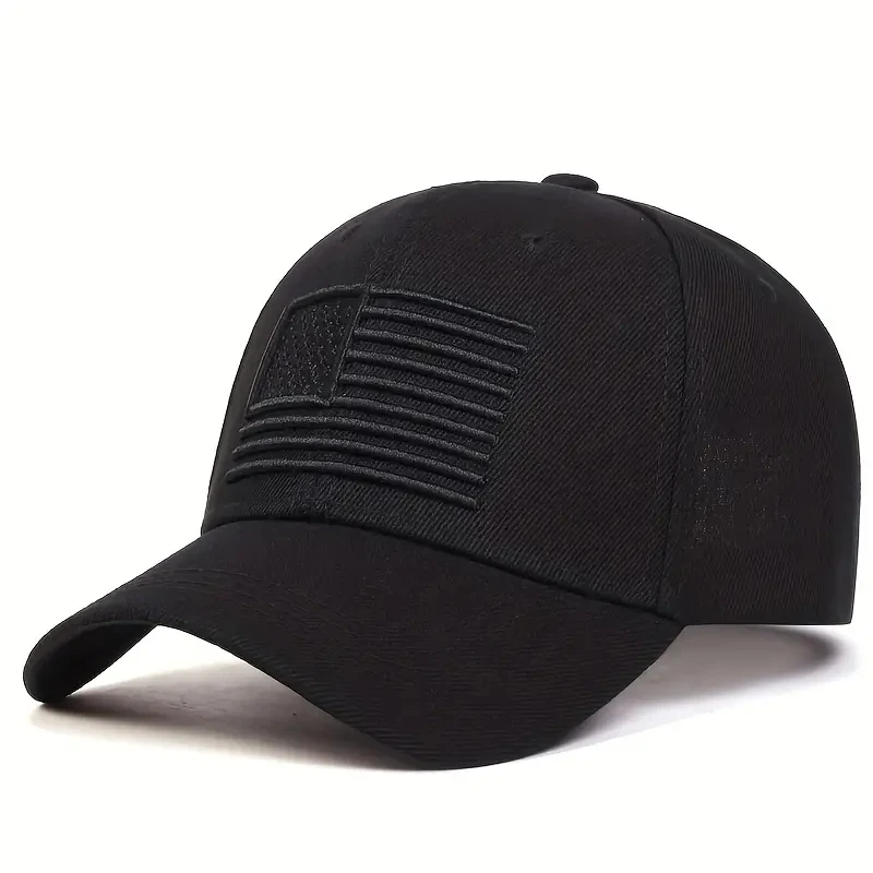 Unisex-Baseballmützen mit amerikanischer Flagge, Stickerei, für Frühling und Herbst, verstellbare Freizeithüte für den Außenbereich, Hip-Hop-Hut, Sonnenschutzhut – Detail 3
