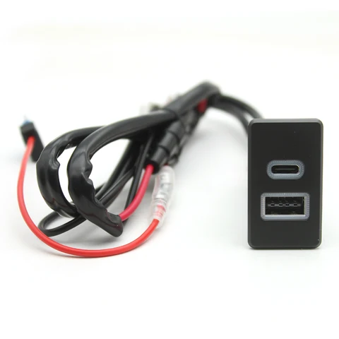 Автомобильное USB-зарядное устройство PD, быстрая зарядка телефона QC3.0, двухпортовый интерфейс, адаптер для Nissan Paladin Patrol Y60 Y61, аксессуары