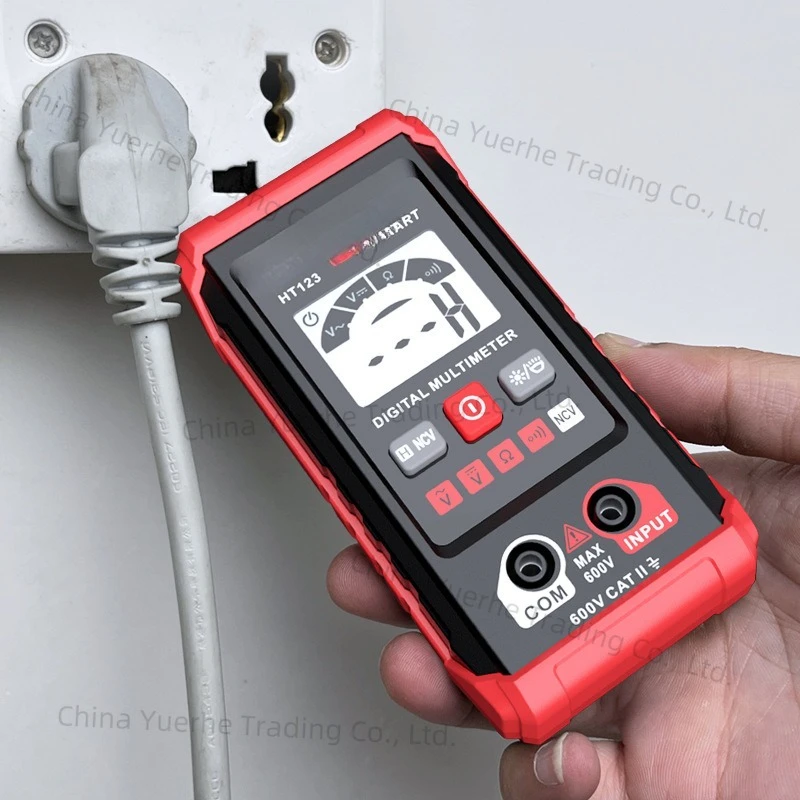 123 Mini Multimeter Electrician Maintenance Digital Display Universal Meter Intelligent Anti-Burn Household Digital Multimeter