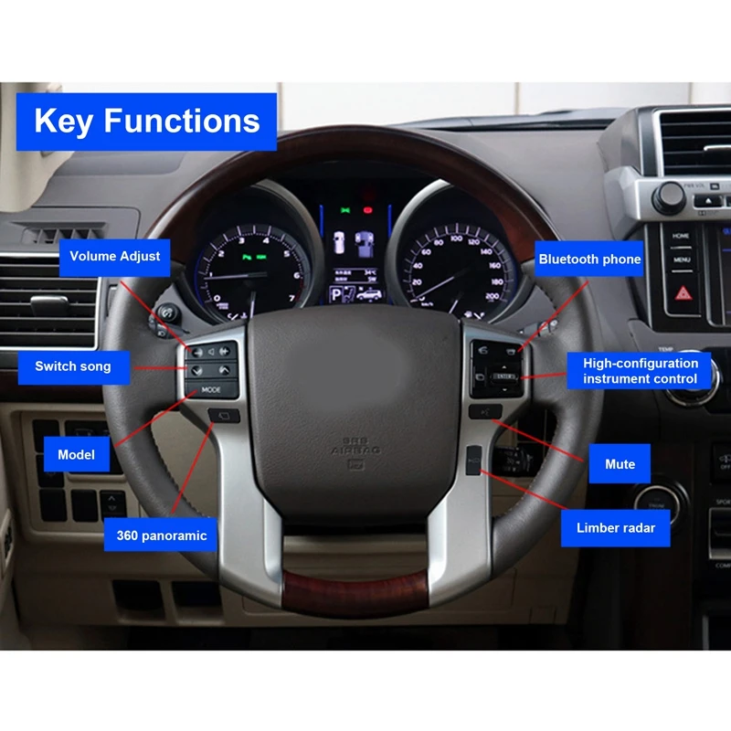 Multifunction Steering Wheel Control Switch Audio Control Button 8425060180 For Toyota Land Cruiser Prado