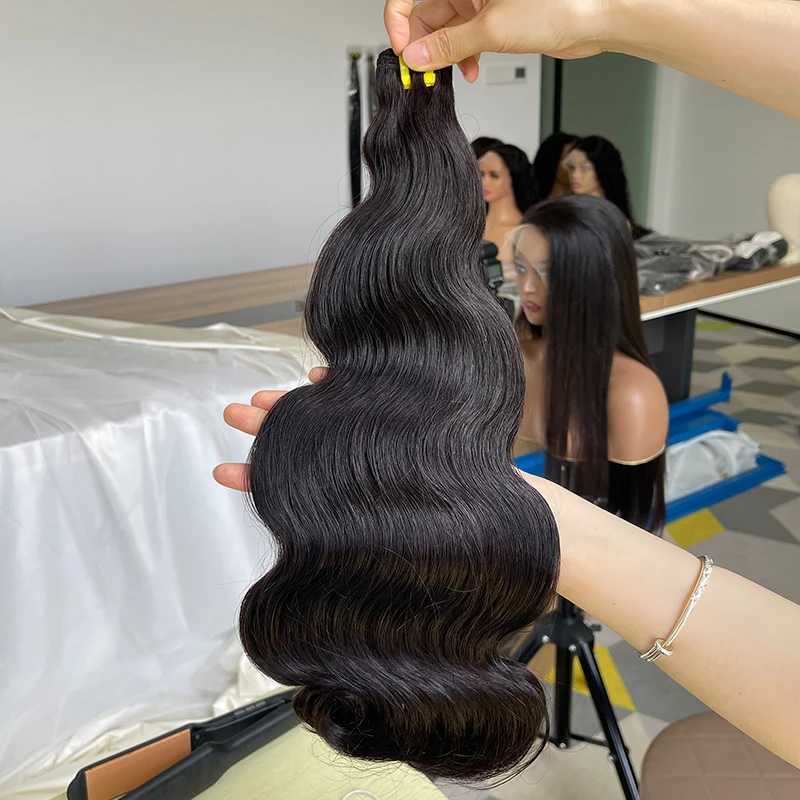 GDYLUXURY Vietnamese Super Double Drawn Hair Bundles Body Wave Hair Bundles Raw Human Hair Unprocessed Hair Extensions 15A