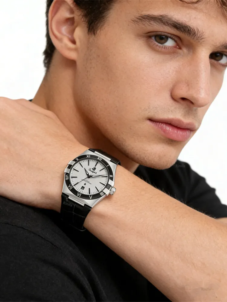 

High Quality Rinifa Automatic Watch for Men Luxury Brand MIYOTA Mechanical Men's Watches Fashion Business Genuine Leather Montre