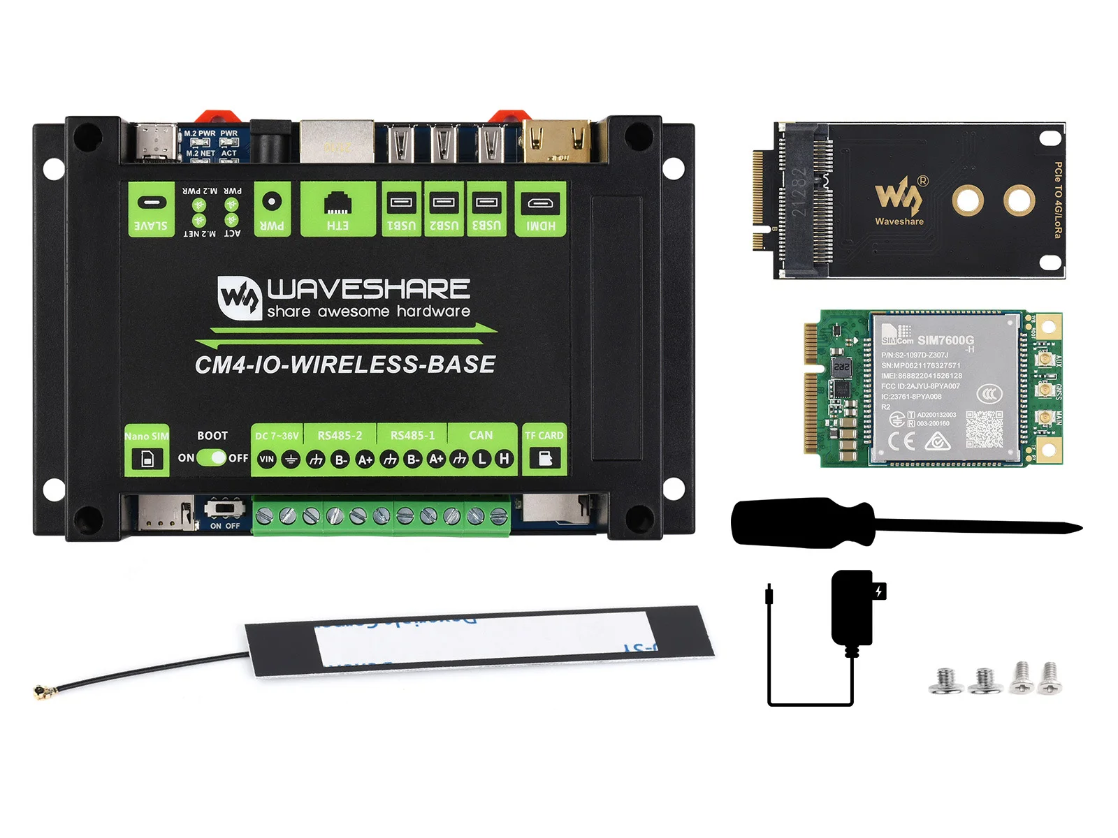 Waveshare-Technologie industrielle sans fil IoT, conçue pour Raspberry Pi Compute Tech 4, adaptée pour les voyages, 6 000