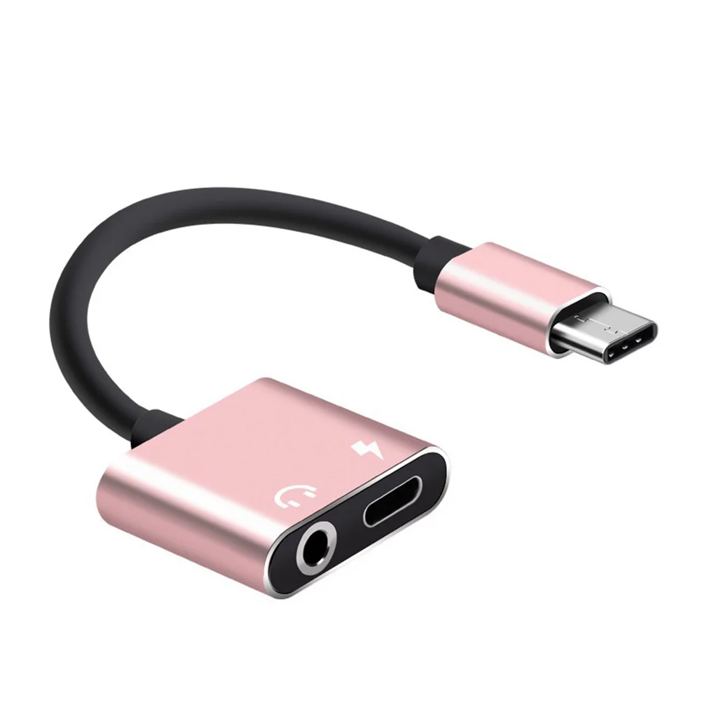 Adaptateur de casque USB Type C vers 3.5mm 2 en 1, convertisseur Audio stéréo, câble de chargement, Compatible avec la plupart des smartphones et tablettes, réparation