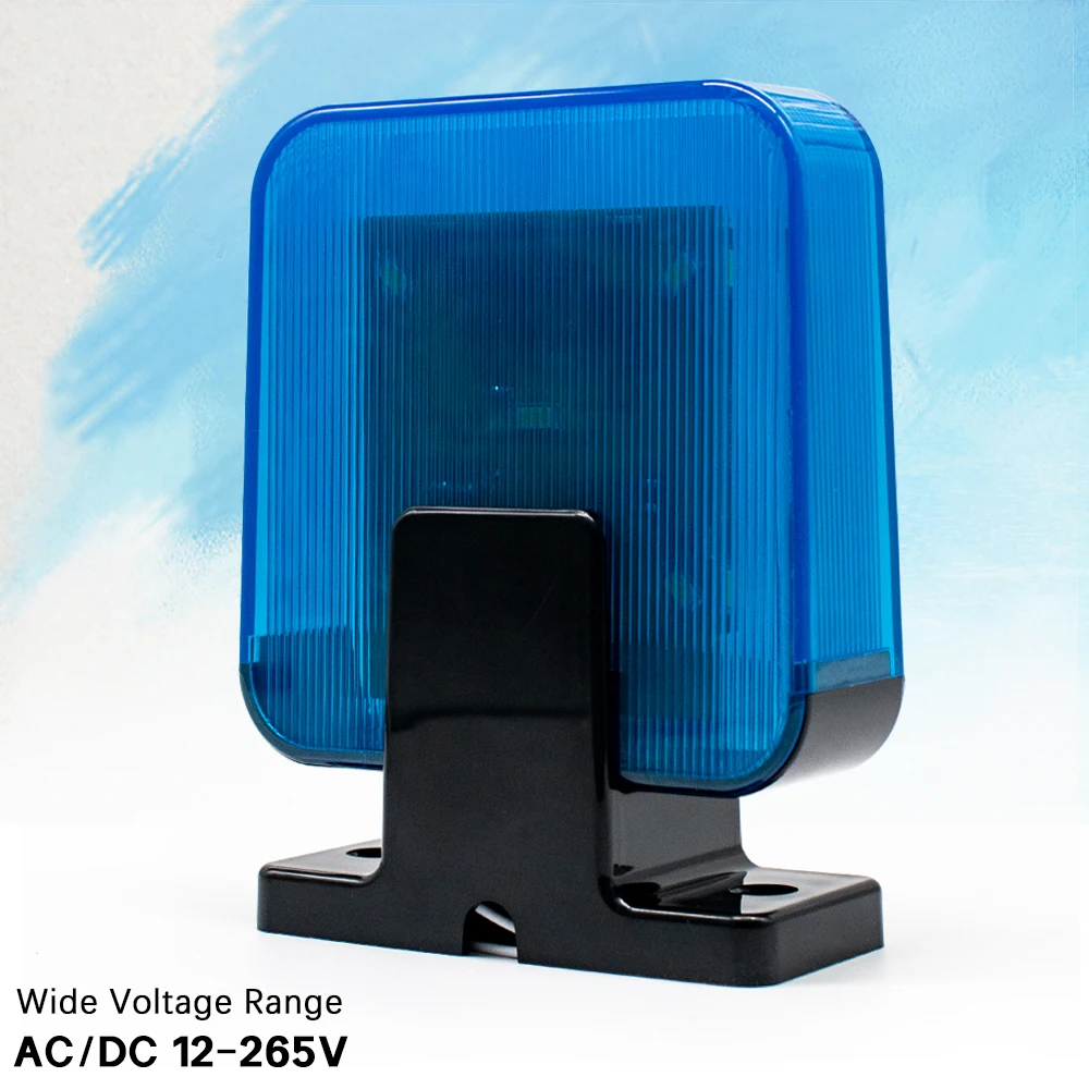 12V 24V 220V LED Signal Alarm Flash Light Universal Wall-Mounted Garage Door Opening Emergency Warning Light