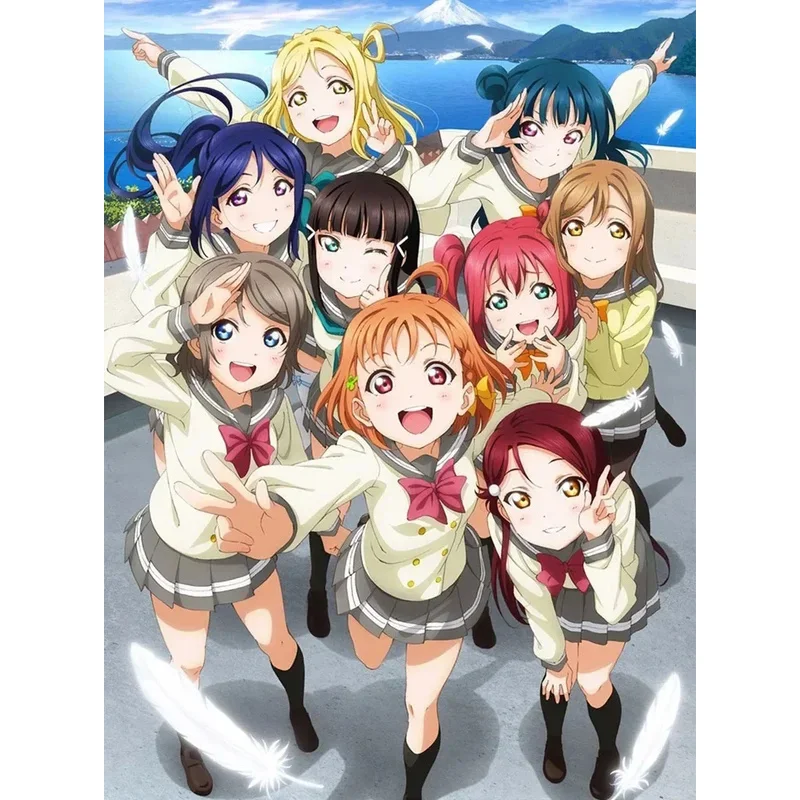 موضة 2020 أنيمي لوف لايف! أشعة الشمس!! أزياء تنكرية Aqours الزي المدرسي كوروساوا روبي بحار البدلة شعر مستعار تأثيري #2