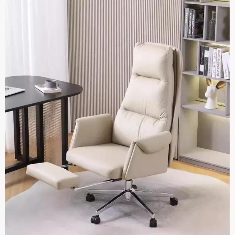 

Office Chair Armrest Modern Brown Wheels Comfortable Office Chairs Furniture Home