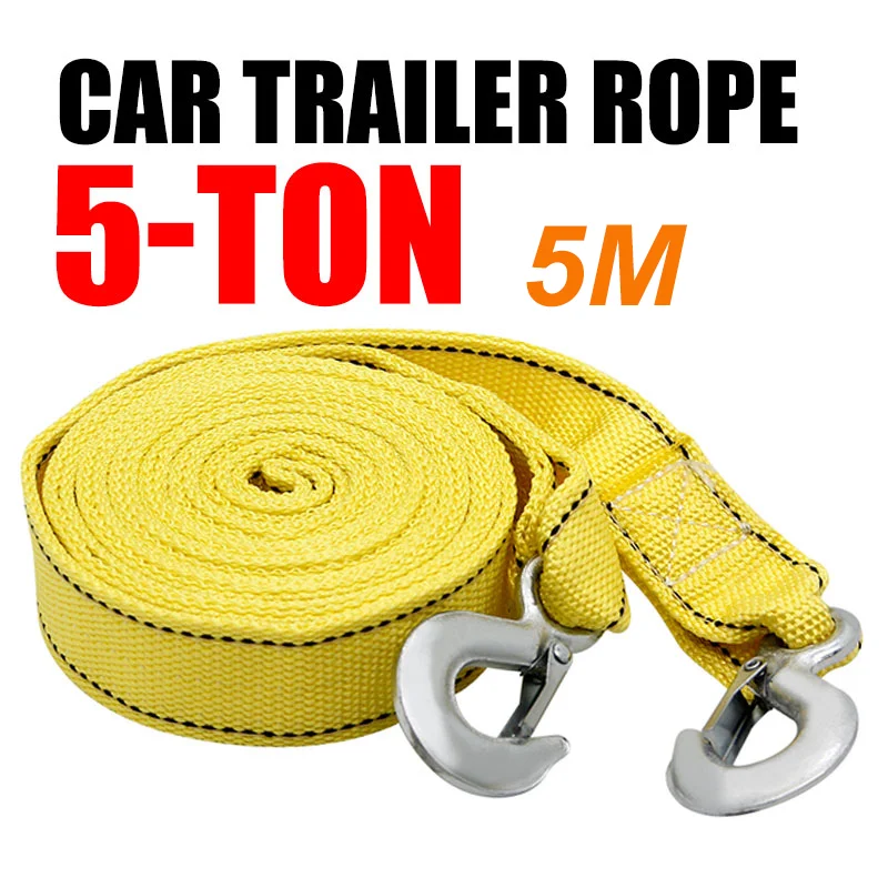 

Автомобильный прицеп, спасательный трос, орлиный крюк, тяговый трос, 5 тонн, 4 м, 5 м, прицеп с крючками, дорога для автоматического восстановления, спасательная тянущая часть