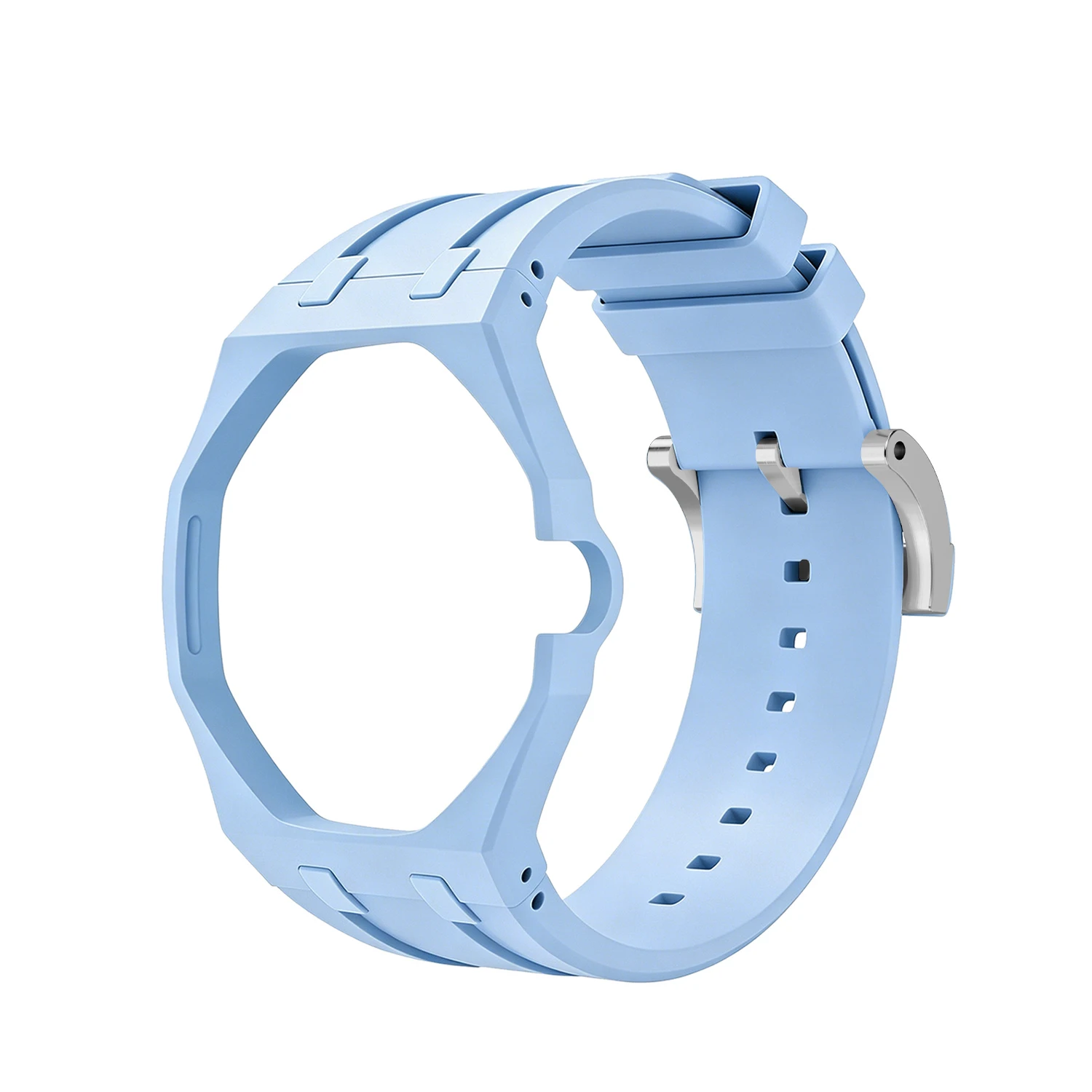 2-in-1 Silikon-Uhrenarmband & Keramikgehäuse für Swatch X AP Royal Pop Armband-Mod-Kit, Armband- und Gehäuse-Wechsler für Armbanduhren-Zubehör