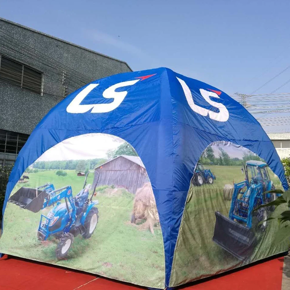 wholesale High quality giant inflatable event tent with printings inflatables dome tent spider party tents trade show kiosk for