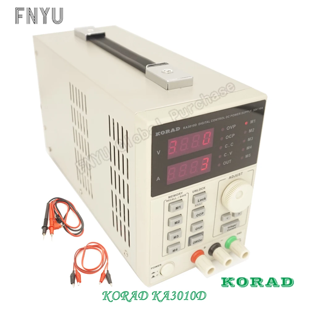 Imagem -02 - Korad Ka3010d Precisão Variável Ajustável 30v 10a 0.01v 0.001a dc Fonte de Alimentação Linear Digital Classe de Laboratório Regulada