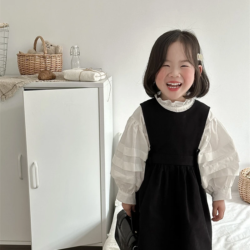 

Dress 2024 Spring Summer New Korean Girl Sleeveless Western Bow Temperament Princess Long Cute Sweet