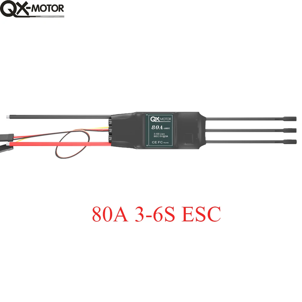 QX-Motor 70MM EDF 12 Blades Ducted Fan QF2827 1800KV 2600KV Brushless Motor With 60A/80A ESC For RC Airplane Drone Model