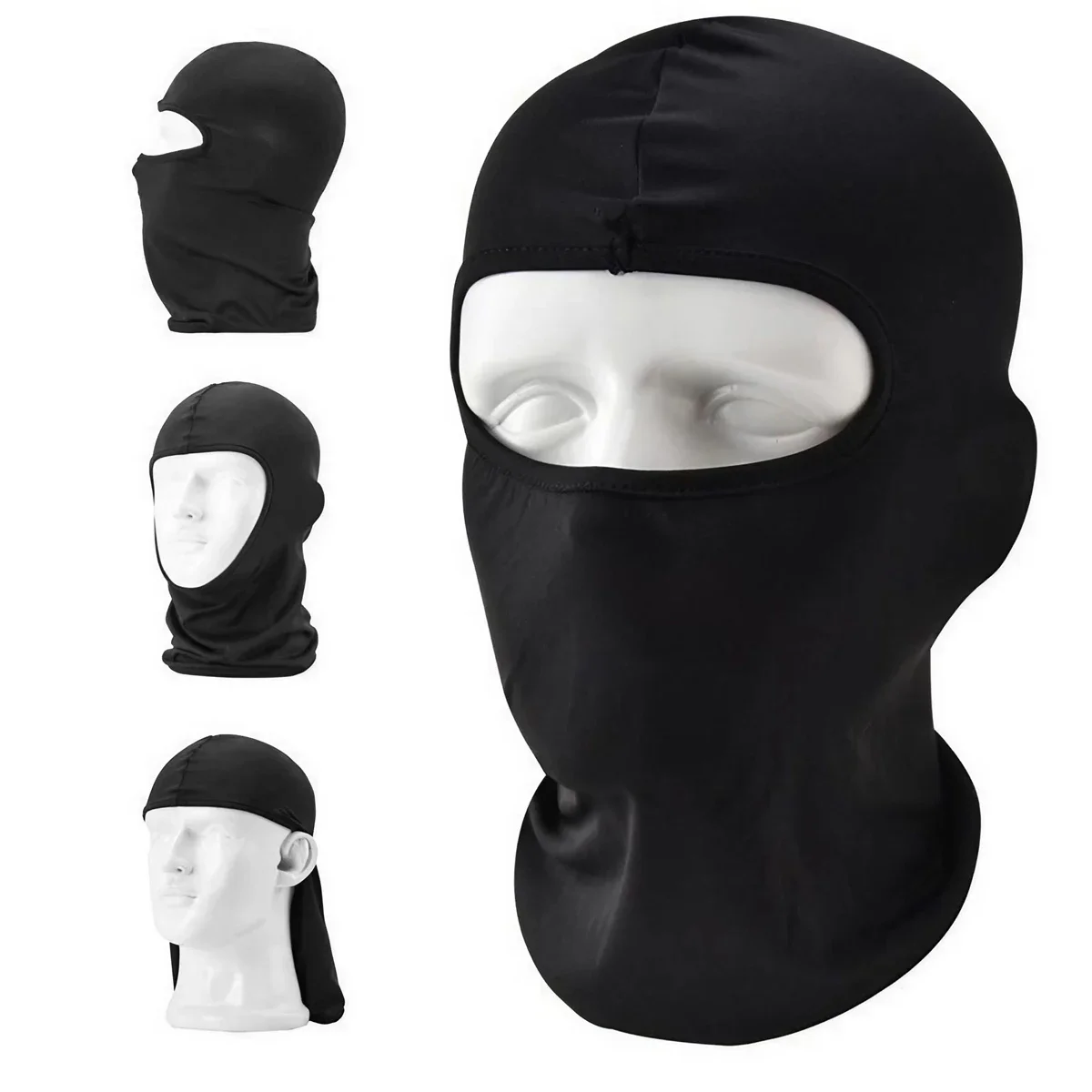 STONEGO Outdoor Sports Balaclava Mask Windproof Full Face Neck milk silk Cotton Ninja Headgear Hat Riding Hiking Cycling cap