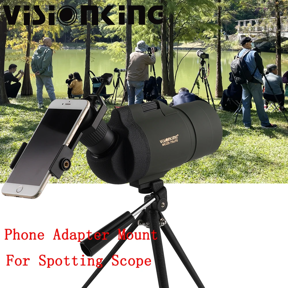 Universal Telescope Connect Phone Adapter Clip Mount For Binocular Monocular Spotting Scope Holder Support 28mm-47mm Eyepiece