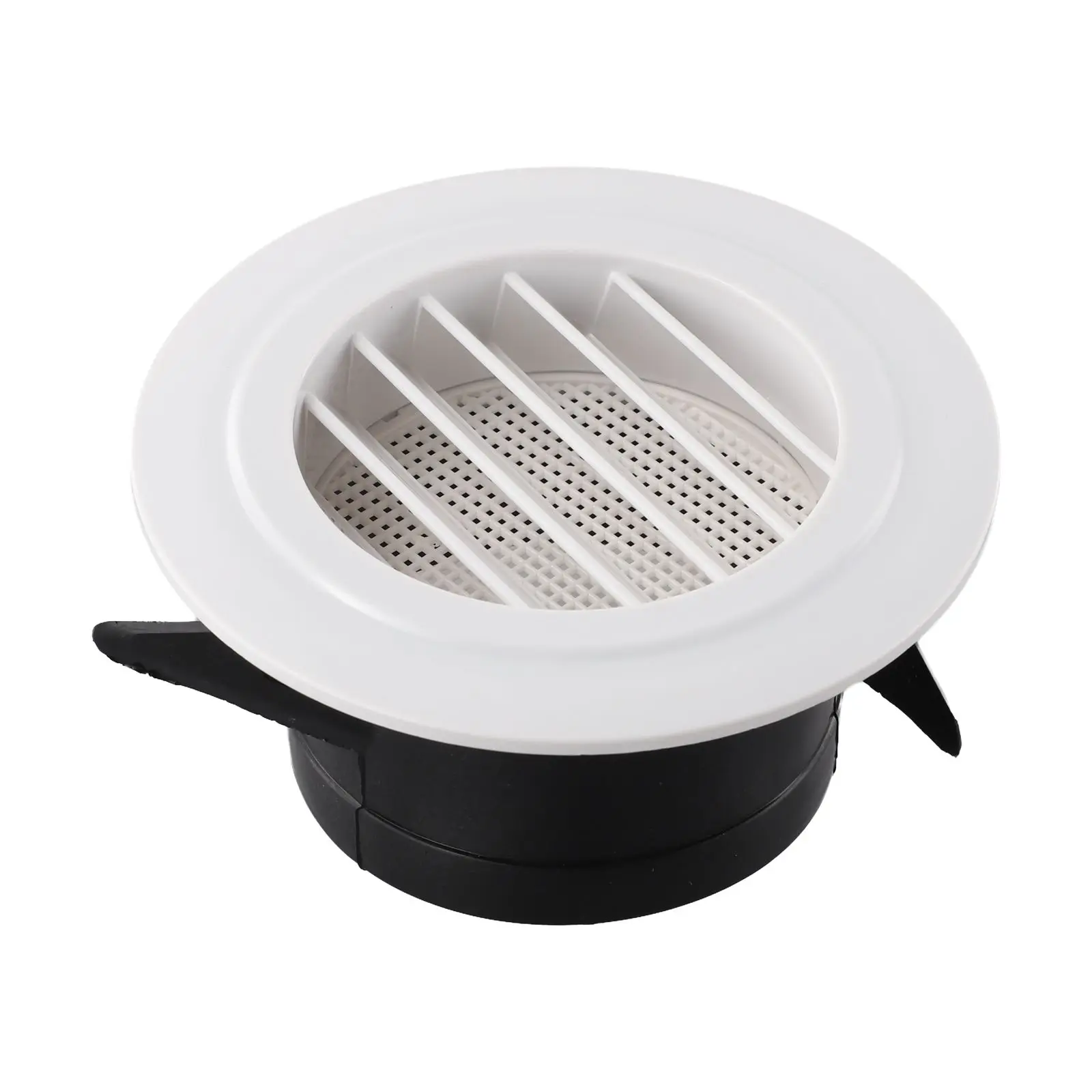 Round Louvered Vent Cover for HVAC Ducts ABS Material Wall and Ceiling Air Grille for Residential and Commercial Ventilation Use