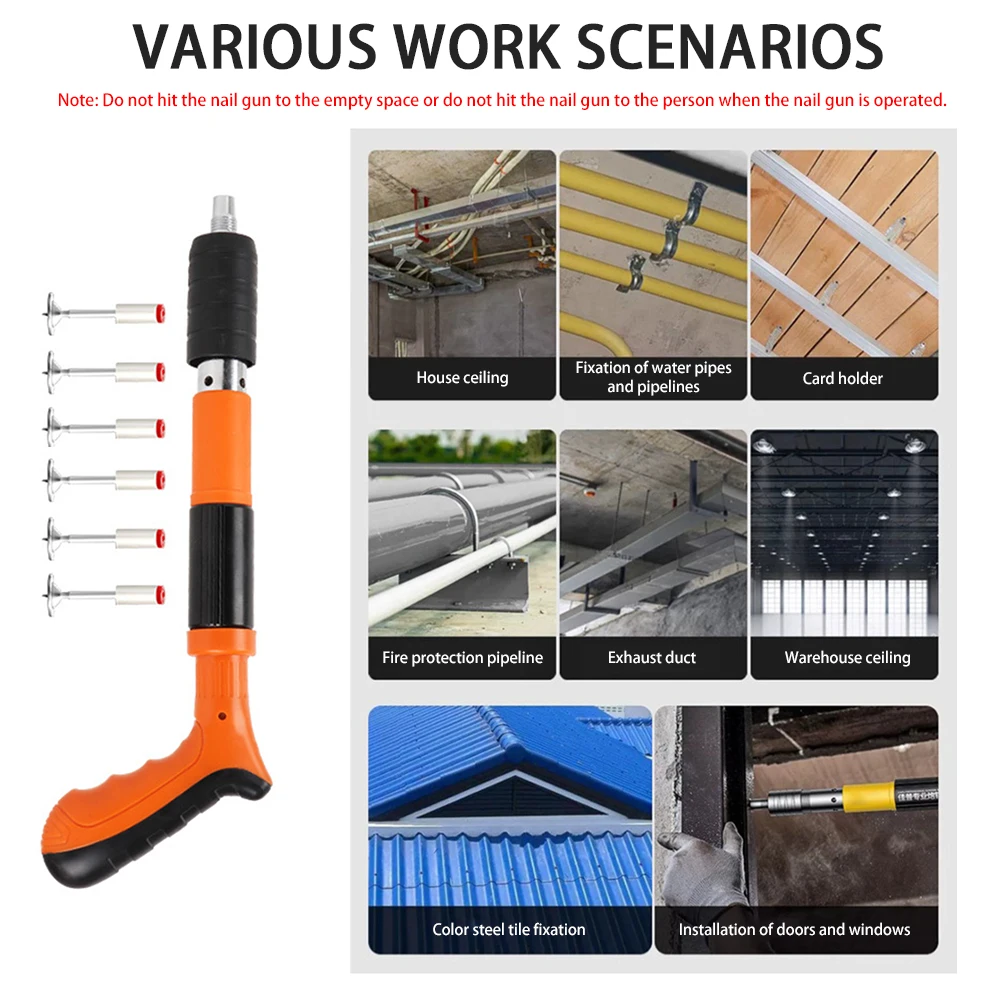 Chiodatrice manuale integrata per la lavorazione del legno chiodatrice manuale multiuso a basso rumore per pareti in mattoni