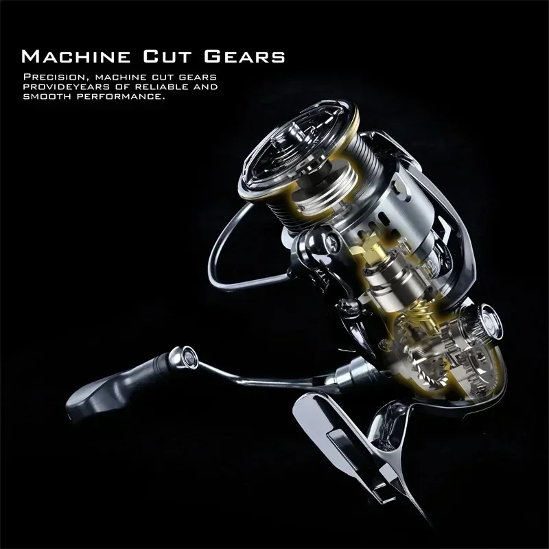 Okuma All Metal Rust Proof Smooth Bearing 5.5:1 Fishing Reel Drag System 15Kg Maximum Power Rotating Wheel Fishing Coil1000-5000