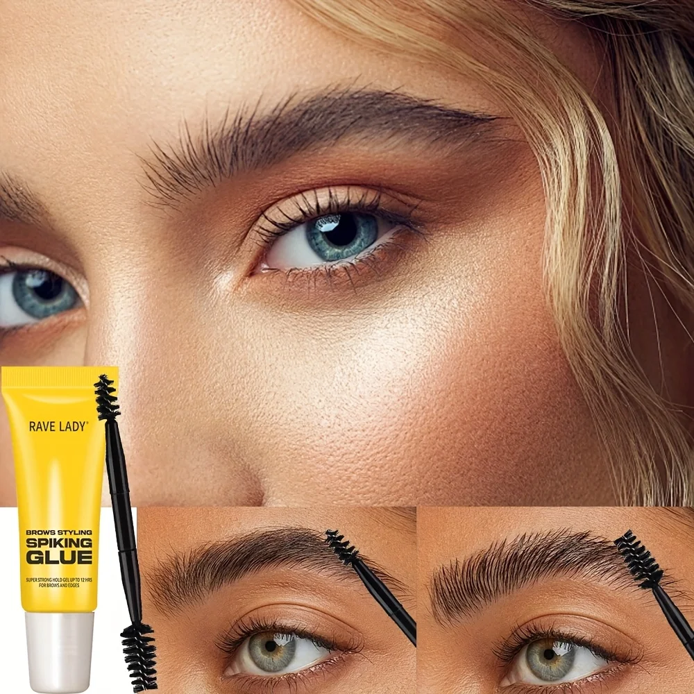 3D Eyebrow Styling Gel with Brush Waterproof Transparent Quick Dry Eyebrow Long-lasting Wax Set Brow Lifting Eyebrow Enhancers