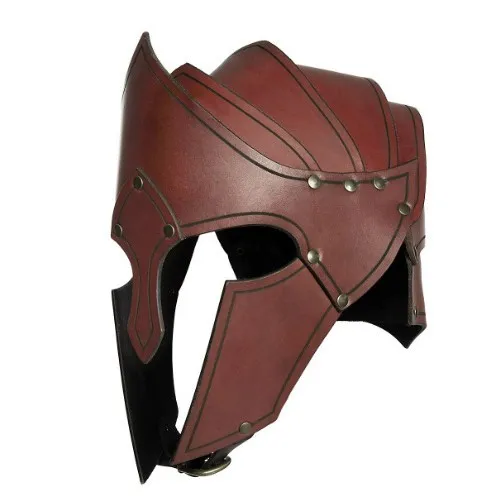 قناع درع الكتف الجلدي الرجعية نورس فايكنغ القرون الوسطى تأثيري الأداء الدعامة #4