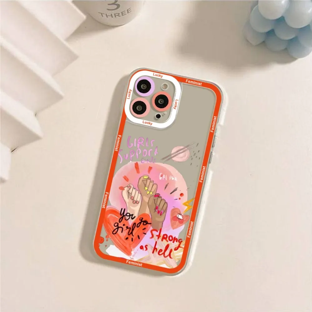 Feminist Feminism Aesthetics Girl Phone Case For IPhone 11,12,13,14,15,15 Pro,13 Promax,14 Plus,15 Mini,16,16plus,16promax