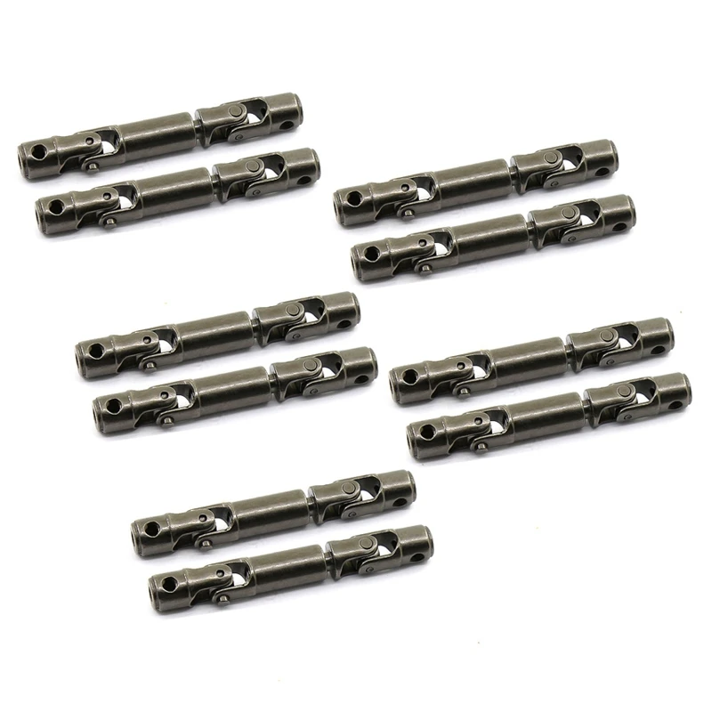

ABJA-10PCS Upgrade Metal Driving Shaft For WPL 1/16 B14 B14K B16 B16K MN90 MN90K MN91 RC Car Parts Crawlers Truck,Titanium