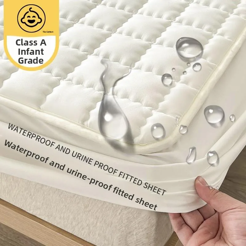 

Водонепроницаемый наматрасник-чехол A-Class для детской кроватки с хлопковым вкладышем, защита от протеканий, всесезонный комплект постельного белья