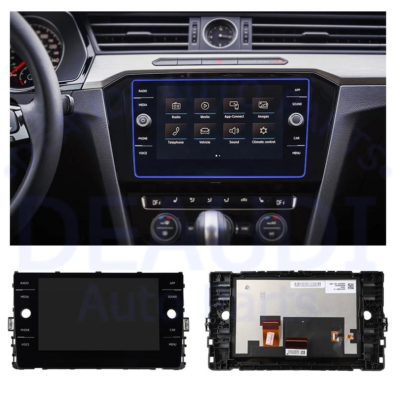 For VW Golf 7 7.5 MK7 MK7.5 Passat B8 B8.5 5G6919605 New 8 inch LCD APP Touch Screen Type MIB Radio Screen Replacement