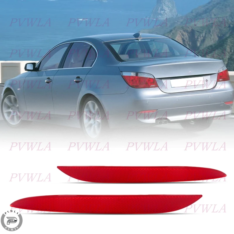 For BMW 5 Series E60 2003 2004 2005 2006 2007 Rear Bumper Reflector Brake Lamp No Bulb Car Accessories 63146915039 63146915040