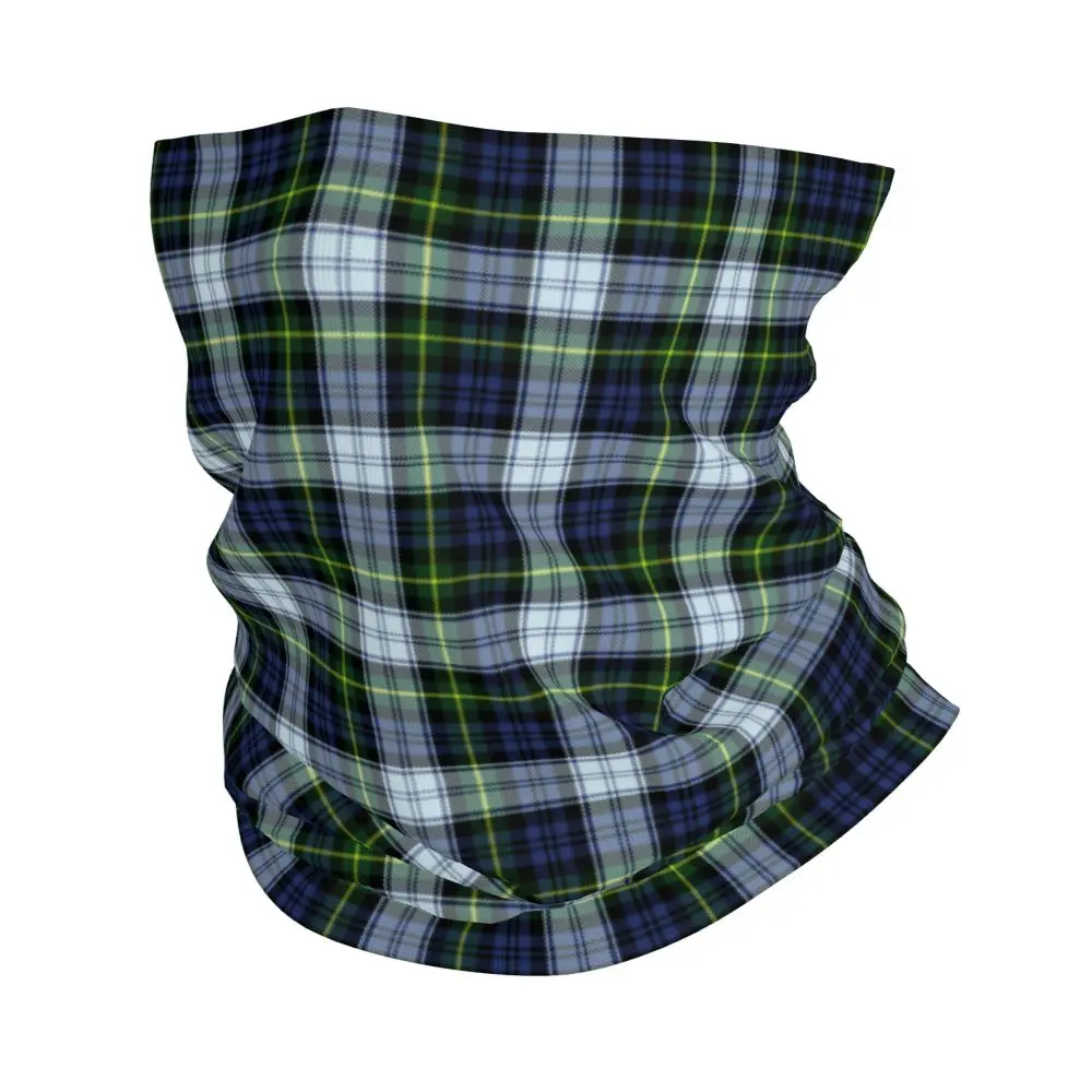 Écharpe de cou à carreaux en tartan pour hommes et femmes, écran facial UV, vichy géométrique, bandana à carreaux, écharpe de randonnée, personnalisé, original, hiver