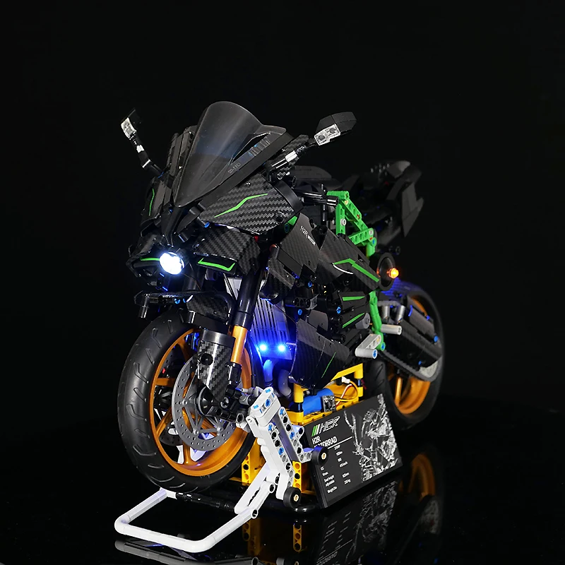 Kit luce LED fai-da-te avanzato per moto Lego T4019 H2R (solo luce LED, senza modello di blocchi) ad alte prestazioni
