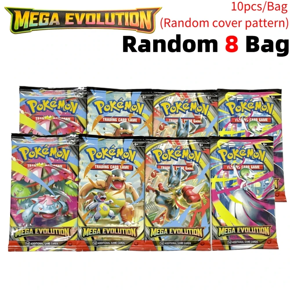 Pokémon-Karten 9+1 pro Packung TCG Mega Evolution Phantasmal Flames Booster-Box Sammelkartenspiel-Set Englisch Pokémon – Detail 7