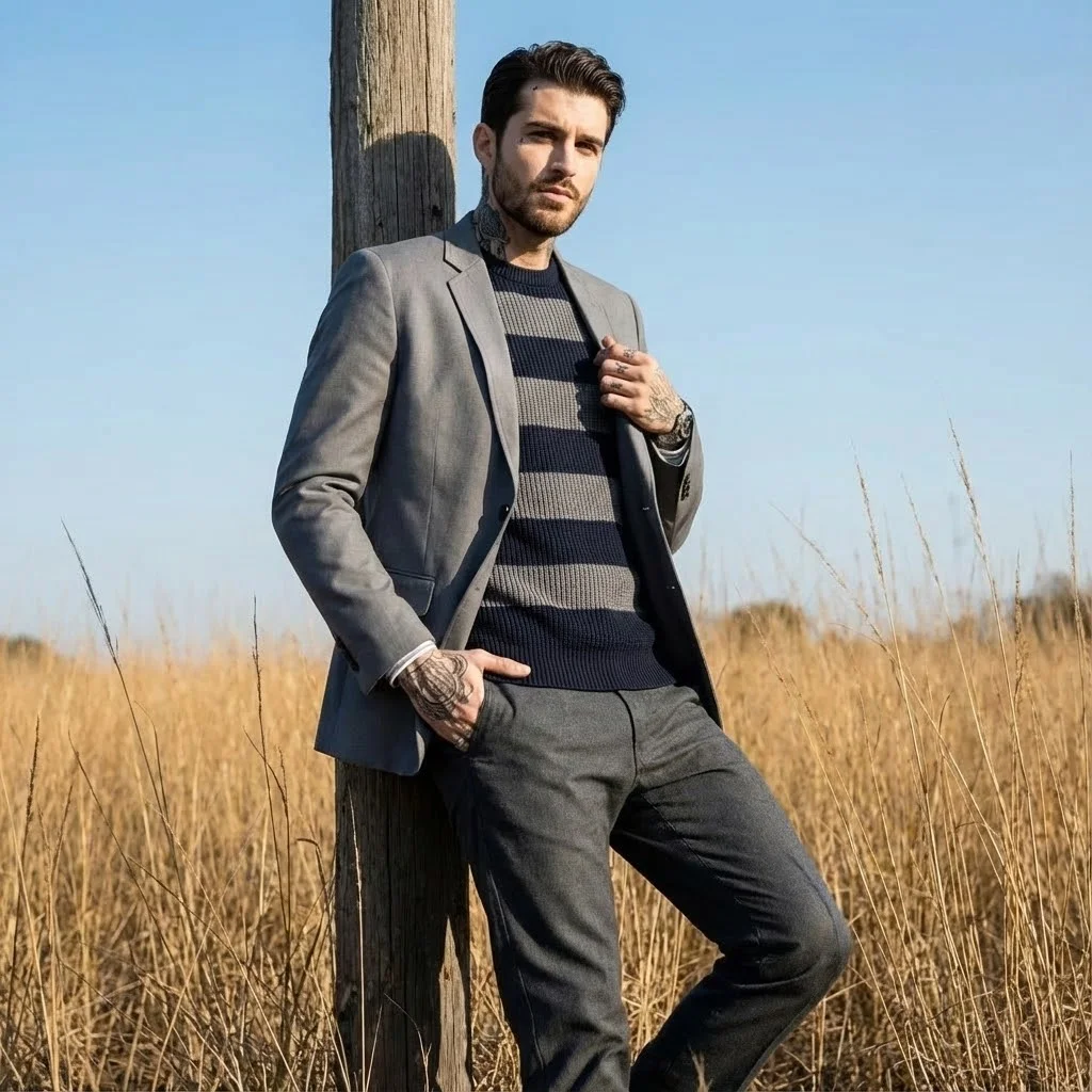 Men's European Fashion Single- - Men'S Urban Formal Wear ulasan dan harga