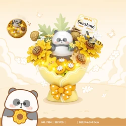 LOZ-7304 Sunflower Flower Immortal Flower Building Block Flower plant series educational model girl building block flower toy