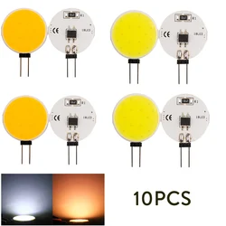 10Pcs G4 COB LED Bulb DC 12V 1.5W Bi-pin Marine Camper RV Light Lamp 120 Degree Cold Warm White Replace 15W Halogen Lamp