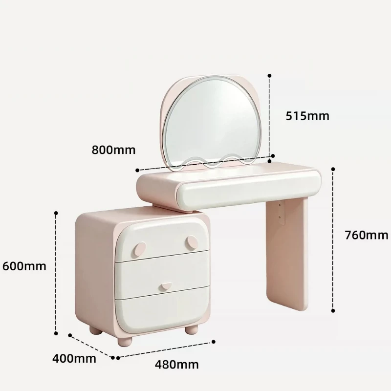 Upholstered Weird Dressing Tables Cute Partitions Sectional Girls Makeup Table Small Shelves Penteadeira Furniture Bedroom