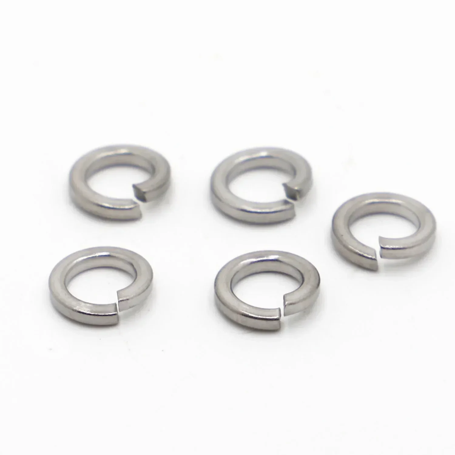 304 Stainless Steel Split Spring Lock Washer locking Elastic Gasket M1.6 M2 M2.5 M3 M4 M5 M6 M8 M10 M12 M16 M20 M22 M24 GB93