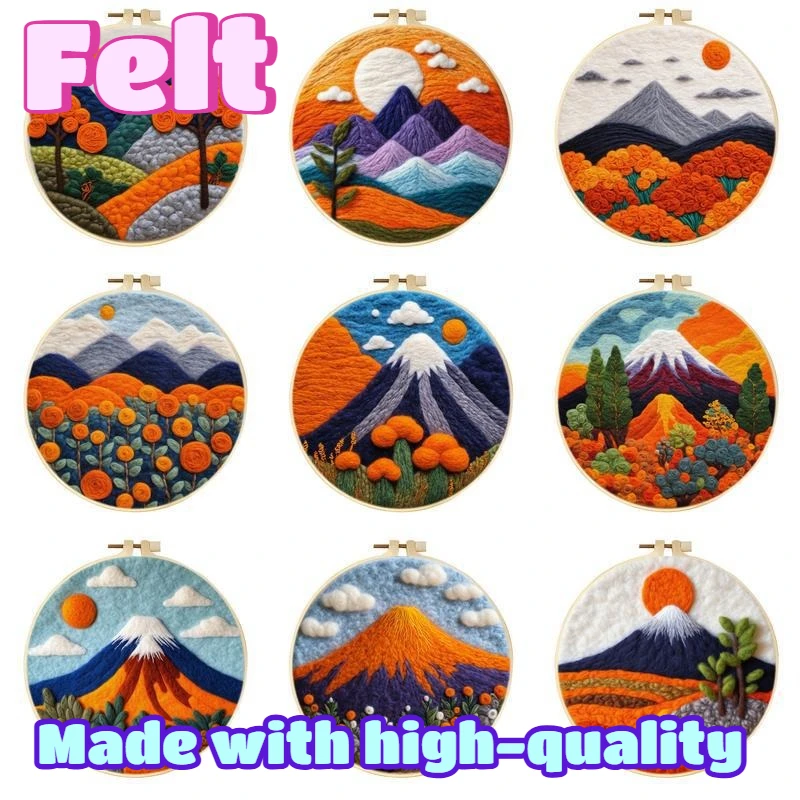 

Felt Handmade Needle Felting Kit DIY Craft Set Creative Art Hobby Tools For Adults Beginners Unique Festive Present Special
