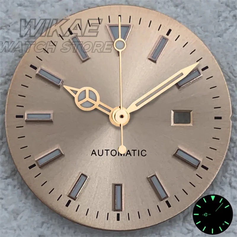 24.5mm NH05 Women's Watch Dial With Hand Roman/drill count/Shell C3 luminous dial for NH05 06 Lady's Watch Modified Accessories