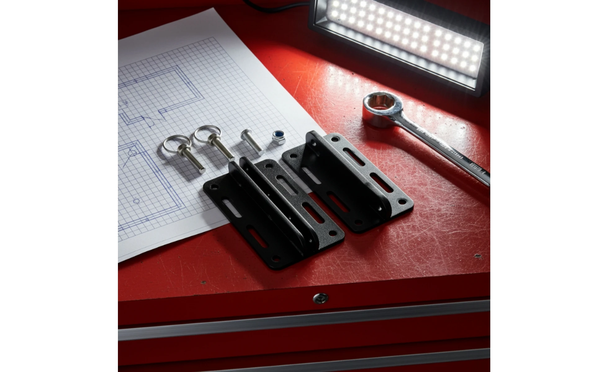 Roof Rack Awning Brackets Powder-Coated Roof Rack Awning Bracket Mounting Bracket Kit Adjustable Low-Height for Overlanders