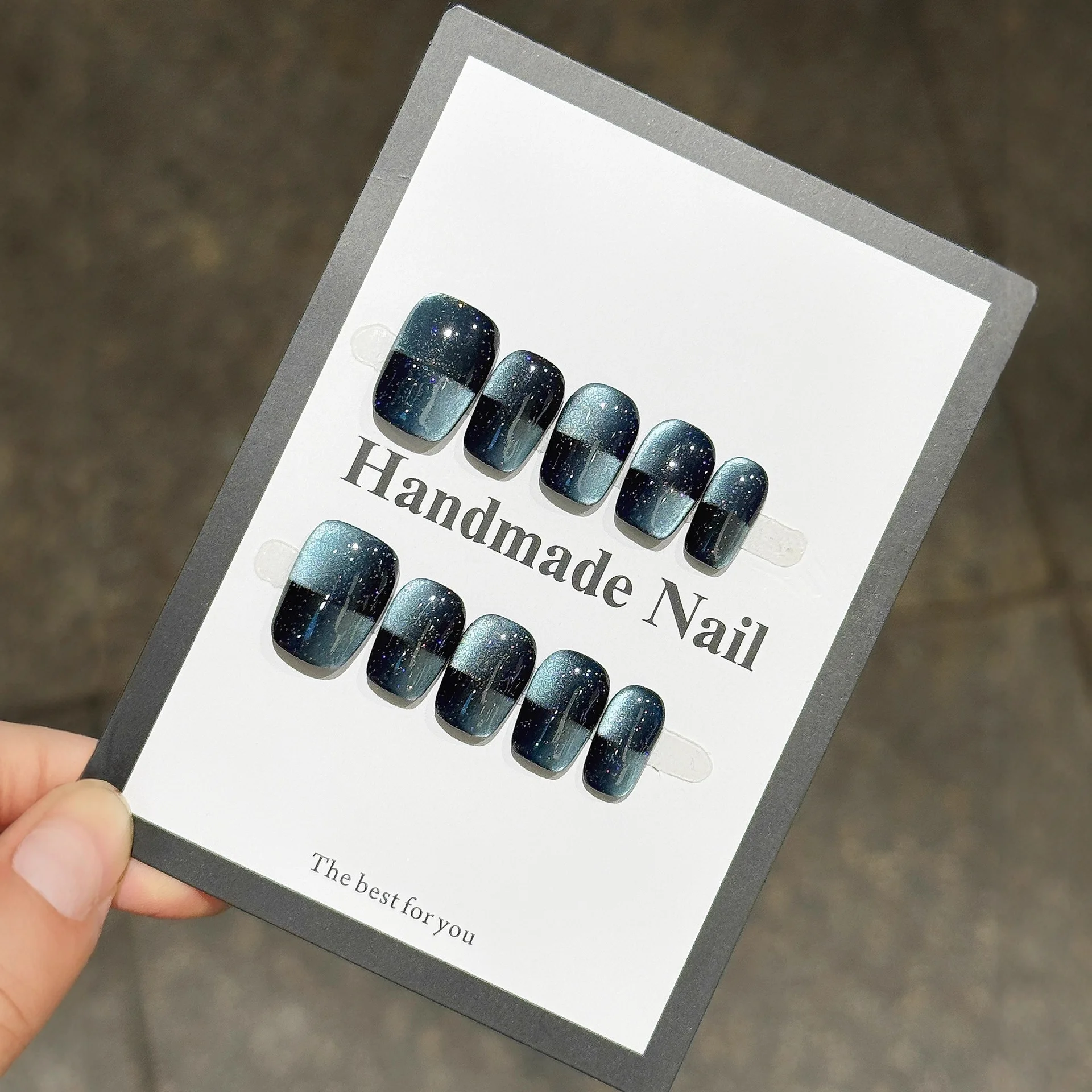 

10 шт./1 комплект, пресс для ногтей на осень и зиму, кошачьи глаза, вспышка, высококачественный смысл, белый, чистый, ручная работа, советы по дизайну ногтей, подарок для девочки