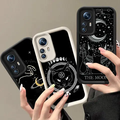 마녀 달 타로 휴대폰 케이스, 샤오미 11 12 13 라이트 12T 13T 14T 프로 레드미 A1 A2 플러스 A3 9A 9C 9T 10C 12C 13C 5G 14C