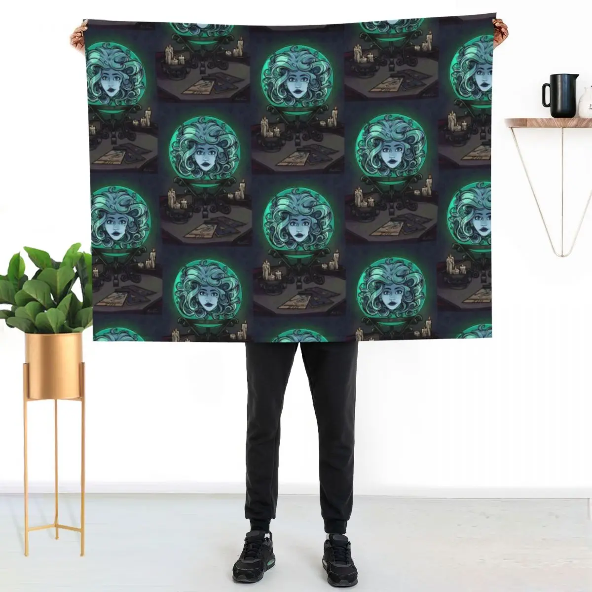 Madame Leota Throw Blanket Blankets Sofas Of Decoration Furry sofa bed Beach Moving Extra Large Throw Blankets