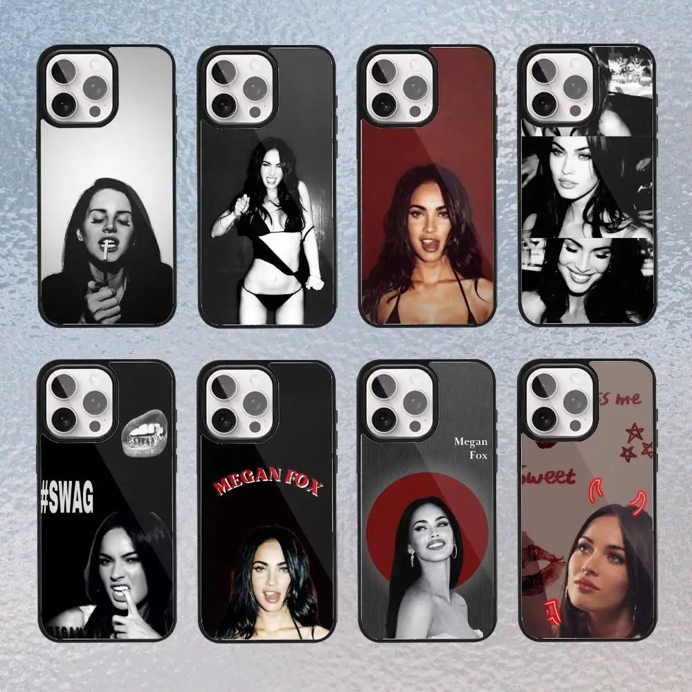 

Actress M-Megan Fox Frosted Phone Case For iPhone17,16,15,14,13,12,11 Plus,Pro Max Magnetic Magsafe Wireless Charging