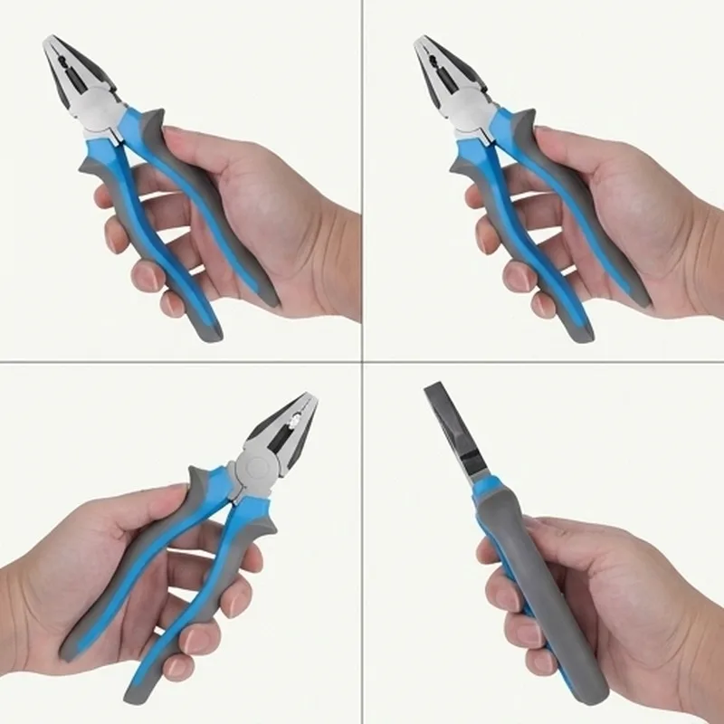 8''/6”Universal Multifunctional Diagonal Pliers Needle Nose Pliers Hardware Tools Electrician Wire Cutters Universal Wire Pliers