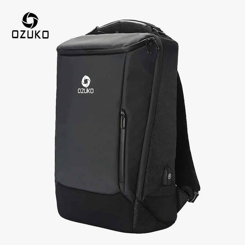 OZUKO Men\'s 17 Inch Laptop Backpack Large Capacity Waterproof Backpacks for Men Male USB Business Back Pack Travel Bag Mochila